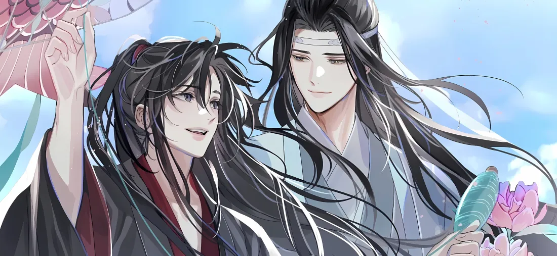 5k魔道祖师壁纸｜莲花背景 - 魏无羡蓝忘机「哲风壁纸」