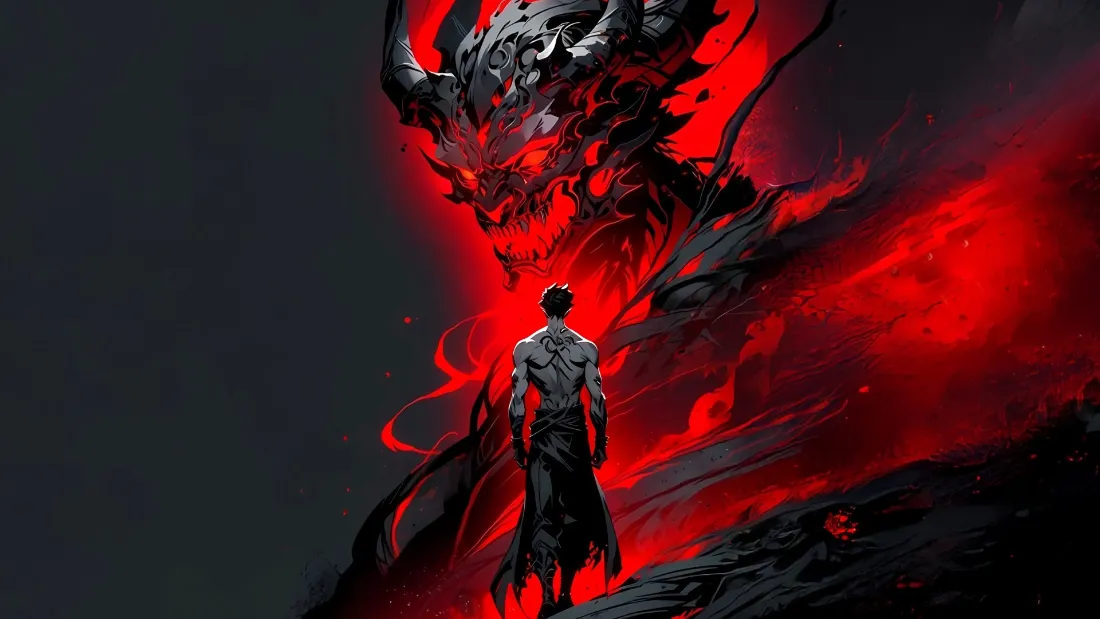2k恶魔壁纸｜暗黑背景图片 - 二次元红温「哲风壁纸」