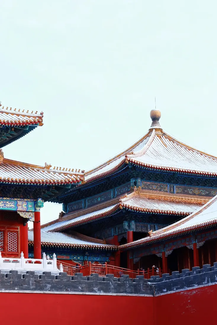 故宫手机壁纸｜北京故宫背景图片 - 红墙雪景古建筑「哲风壁纸」