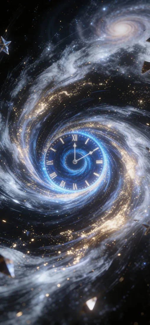 时间漩涡星空手机壁纸｜科幻星云背景图片 - 神秘压迫未知「哲风壁纸」