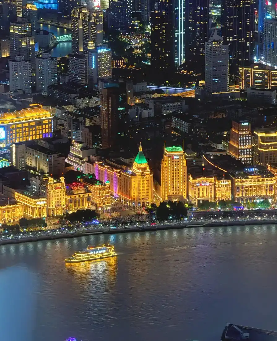 上海外滩夜景手机壁纸｜黄浦江背景图片 - 繁华都市「哲风壁纸」