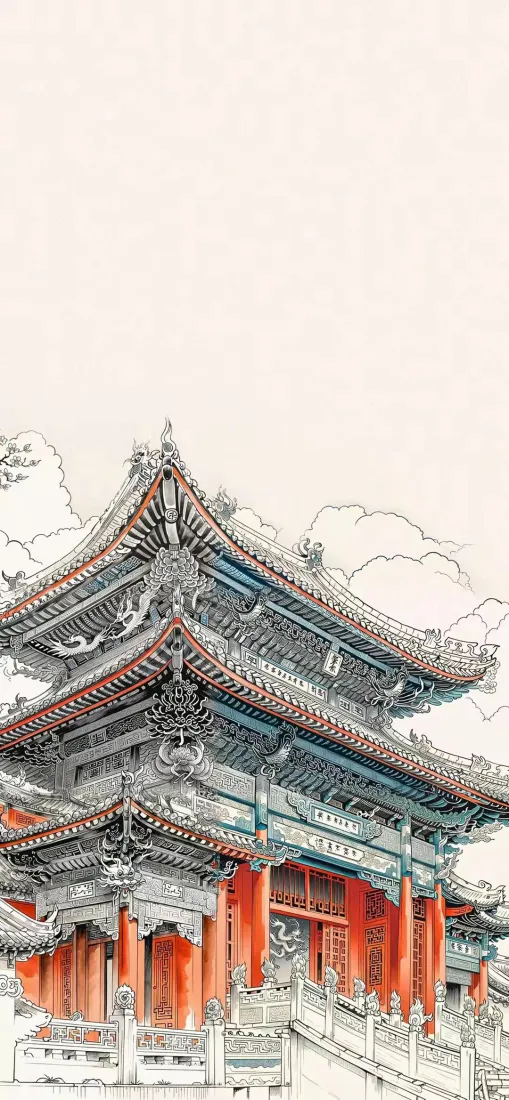 古建筑手机壁纸｜中国风背景图片 - 传统宫殿「哲风壁纸」