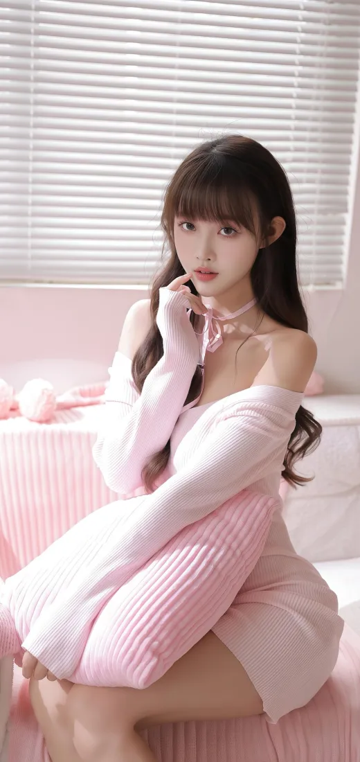 粉色美女手机壁纸｜粉色卧室背景图片 - 甜美「哲风壁纸」