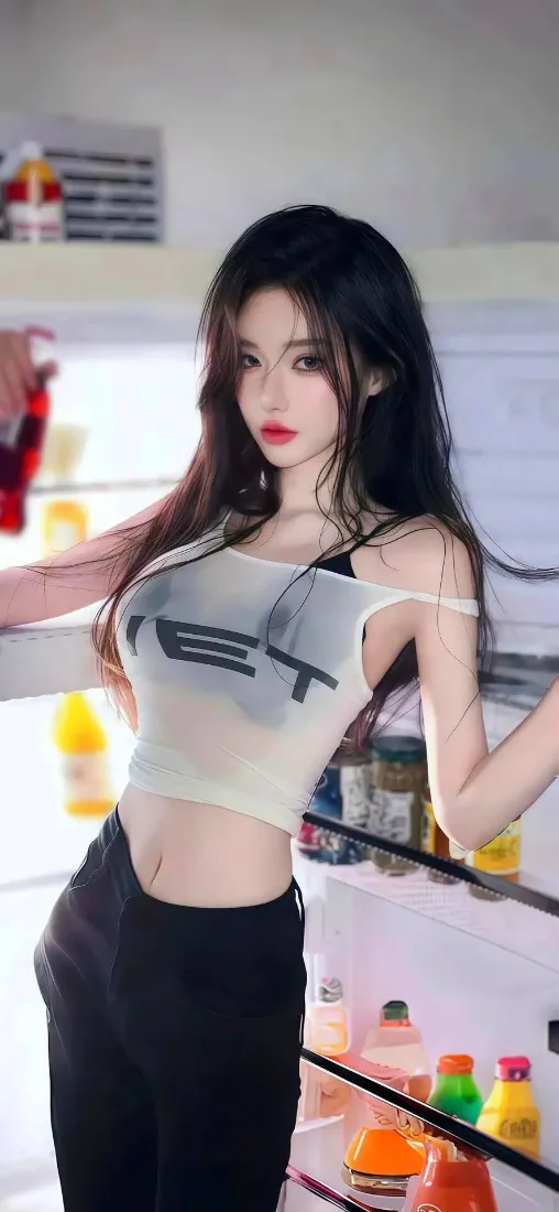美女手机壁纸｜厨房背景图片 - 时尚穿搭「哲风壁纸」