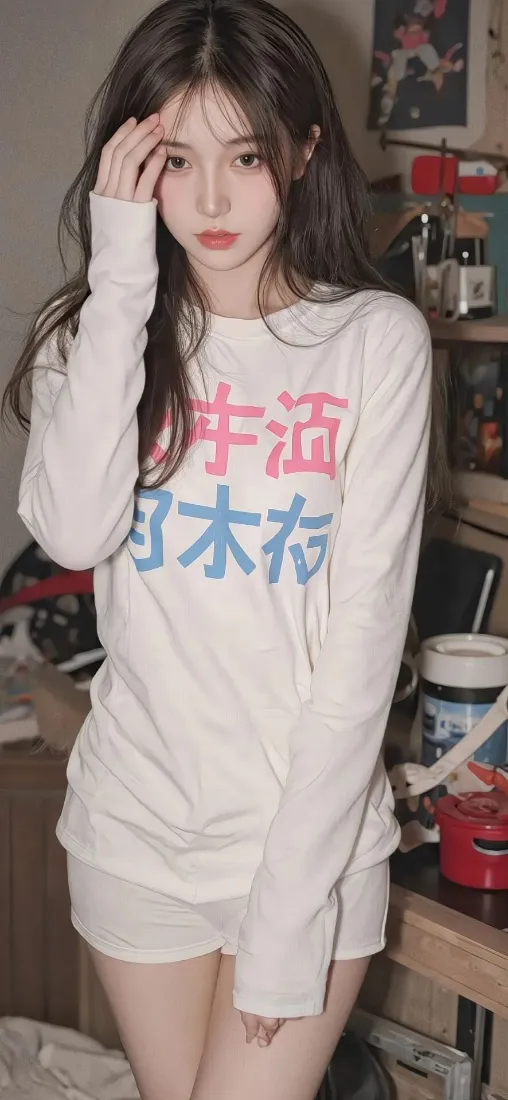 白衣美女手机壁纸｜室内背景图片 - 居家「哲风壁纸」