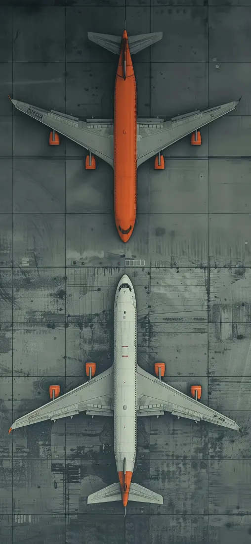 客机手机壁纸｜停机坪背景图片 - 航空飞行器「哲风壁纸」