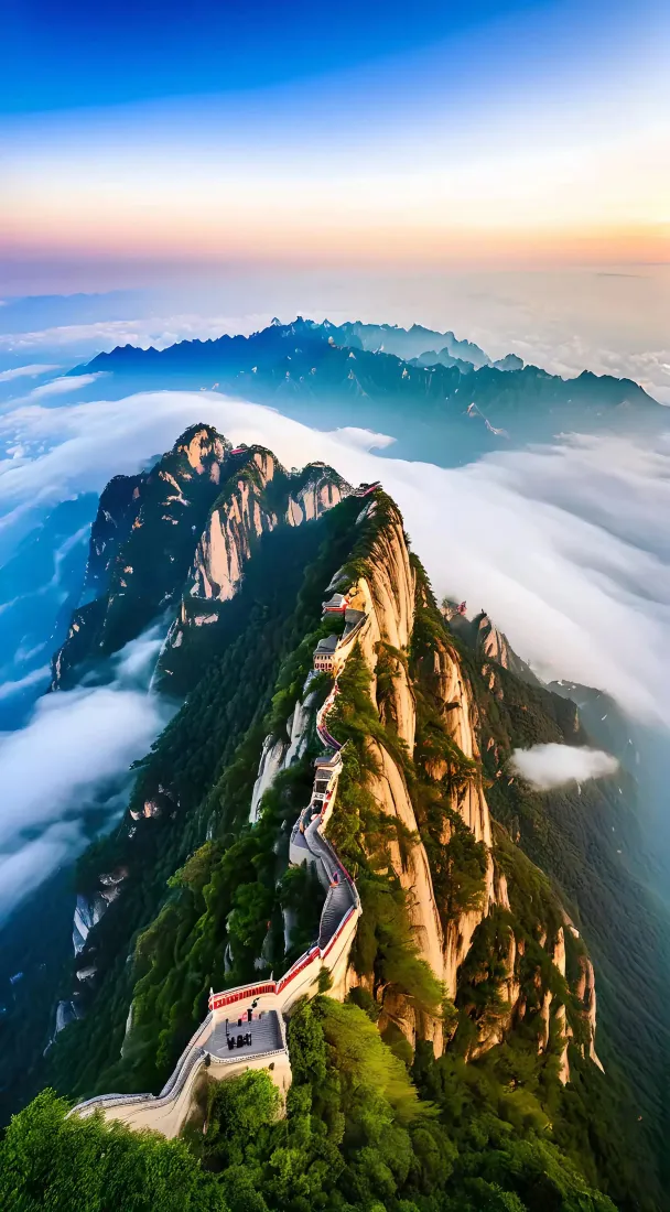 山脉云海山峦手机壁纸｜自然风景背景图片 - 云雾缭绕「哲风壁纸」