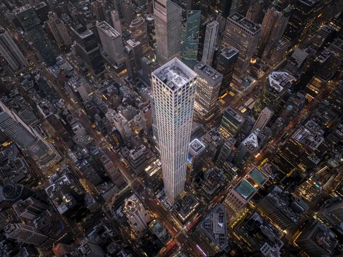 5k美国城市夜景｜都市建筑群背景图片 - 摩天大楼「哲风壁纸」