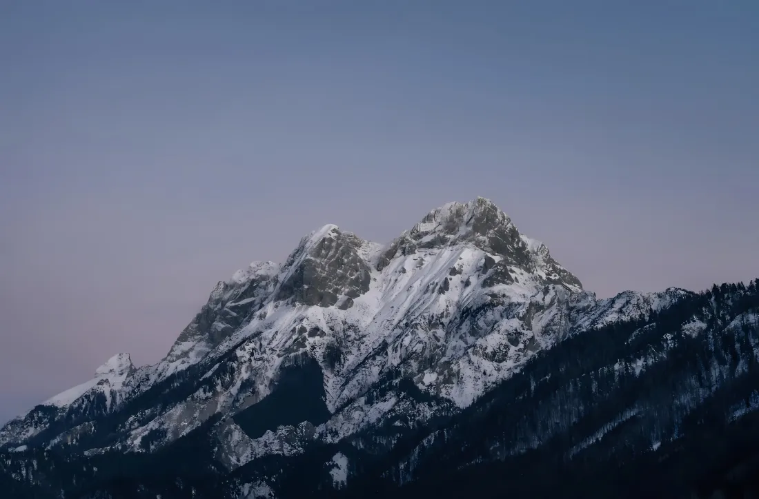 3k雪山晚霞壁纸｜雪山背景图 - 自然风景「哲风壁纸」