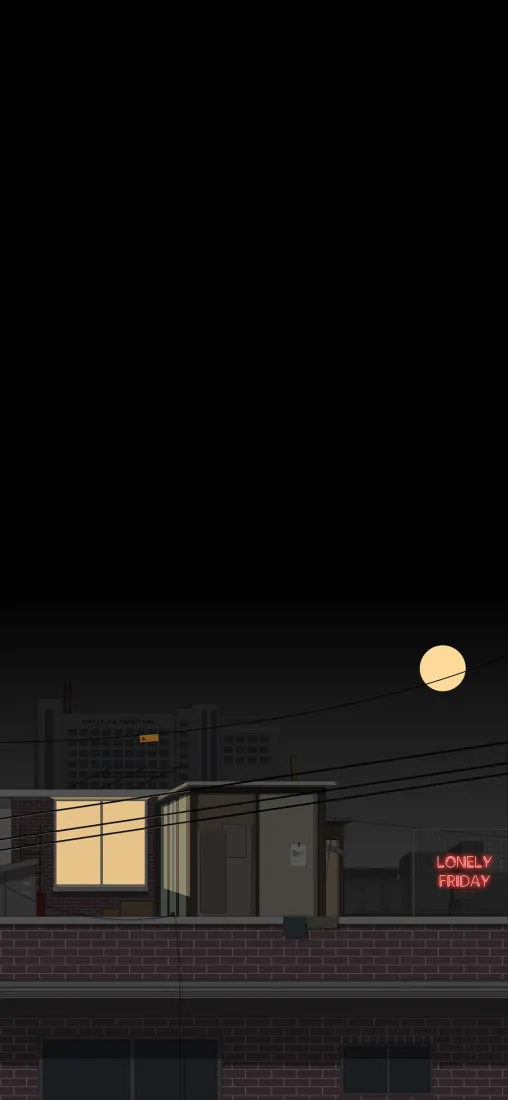 夜景手机壁纸｜夜晚建筑背景图片 - 月亮灯光招牌「哲风壁纸」