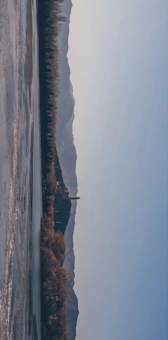 颐和园北京手机壁纸｜自然风景背景图片 - 昆明湖古建筑秋景「哲风壁纸」