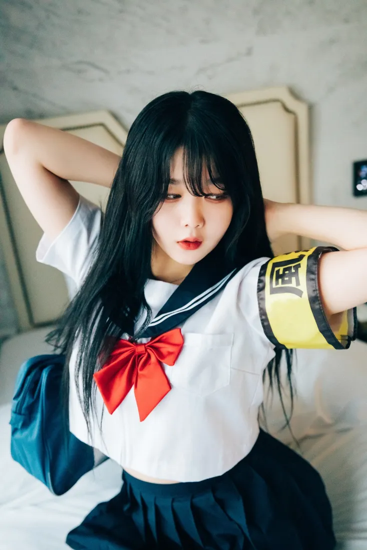JK制服少女手机壁纸｜居家卧室背景图片 - 日系写真「哲风壁纸」