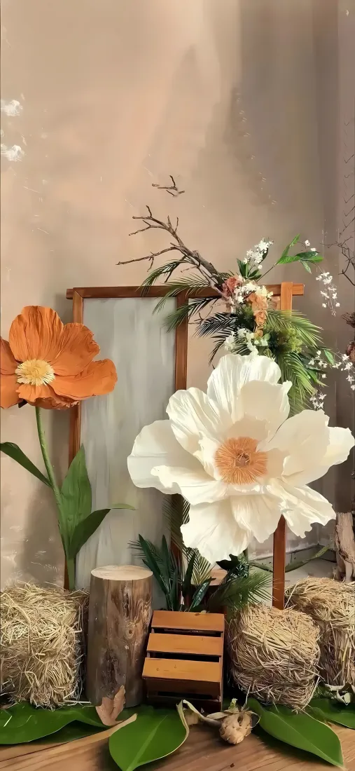 复古花店手机壁纸｜花艺布置背景图片 - 温馨田园风「哲风壁纸」
