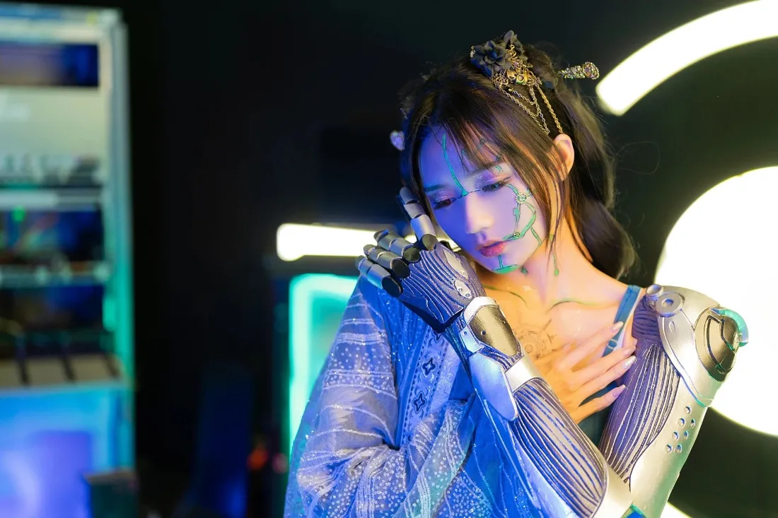 机械美女手机壁纸｜科技背景图片 - 未来科幻「哲风壁纸」