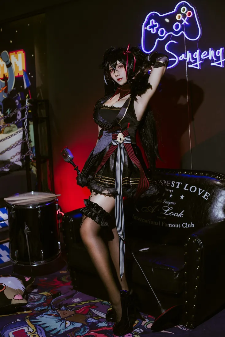 哥特风美女手机壁纸｜夜店背景图片 - 架子鼓「哲风壁纸」
