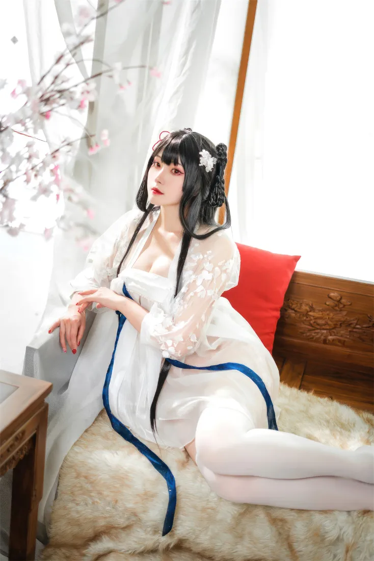 古风cosplay手机壁纸｜白色背景图片 - 角色扮演「哲风壁纸」