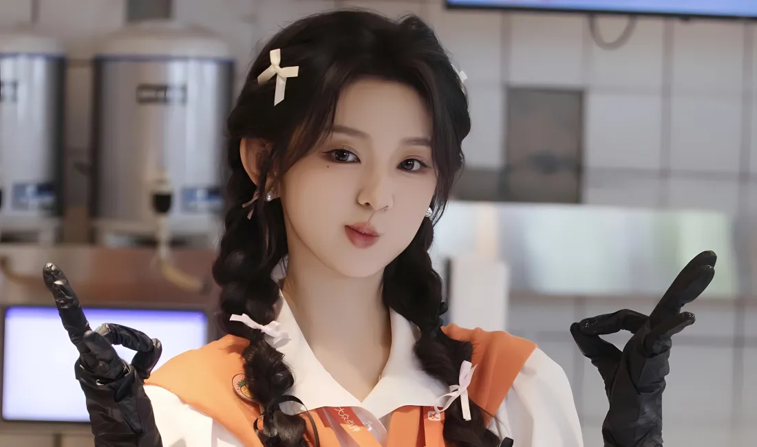 3k李柯以壁纸｜饮品店背景图 - 可爱俏皮少女「哲风壁纸」