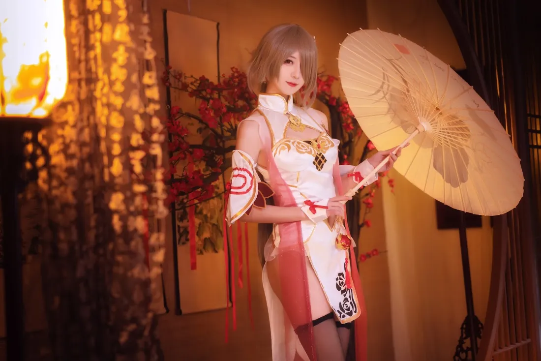 2k古风旗袍美女壁纸｜古风背景图片 - 复古油纸伞「哲风壁纸」