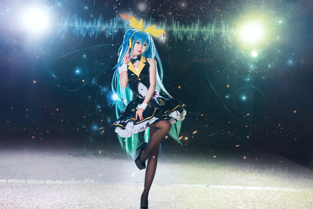 2k初音未来壁纸｜舞台背景图片 - 音乐灯光「哲风壁纸」