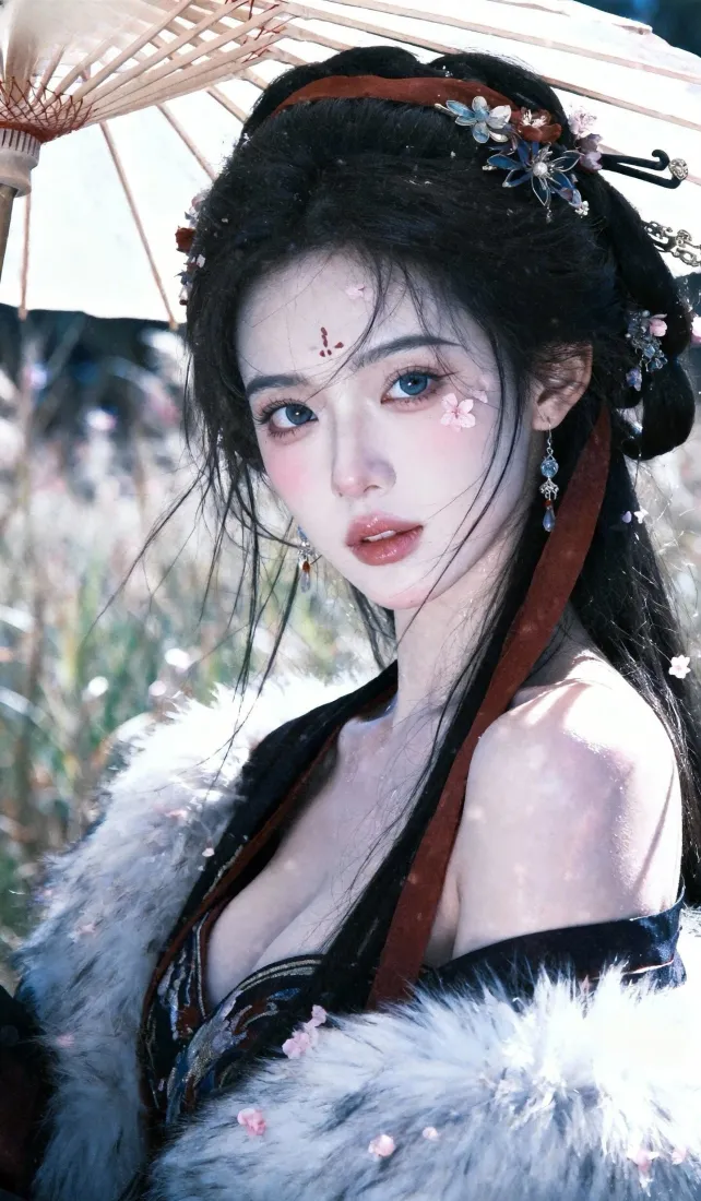 古风美女手机壁纸｜古风背景图片 - 毛绒服饰「哲风壁纸」