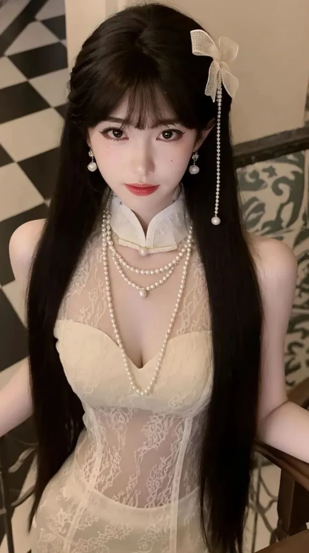 旗袍美女手机壁纸｜轻奢室内背景图片 - IOS适配「哲风壁纸」