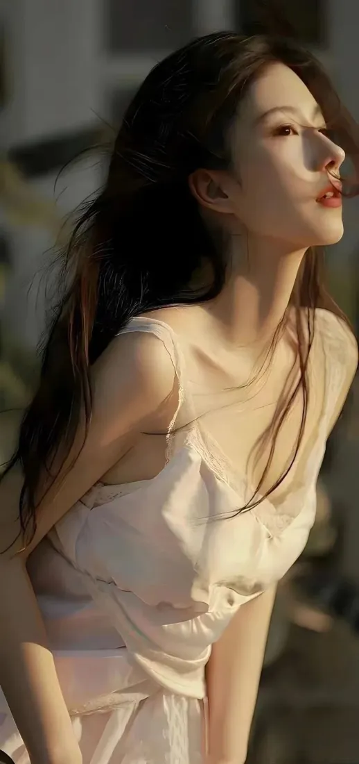 长发美女手机壁纸｜暖光背景图片 - Ios适配「哲风壁纸」