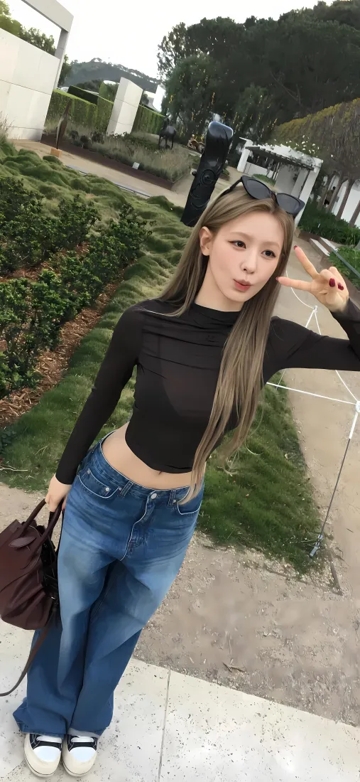 赵美延手机壁纸｜街边绿植背景图片 - 甜酷私服「哲风壁纸」