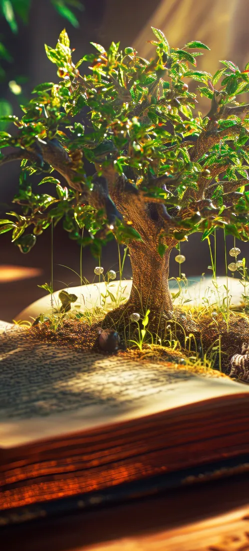 一树手机壁纸｜创意微观背景图片 - 暖光治愈「哲风壁纸」