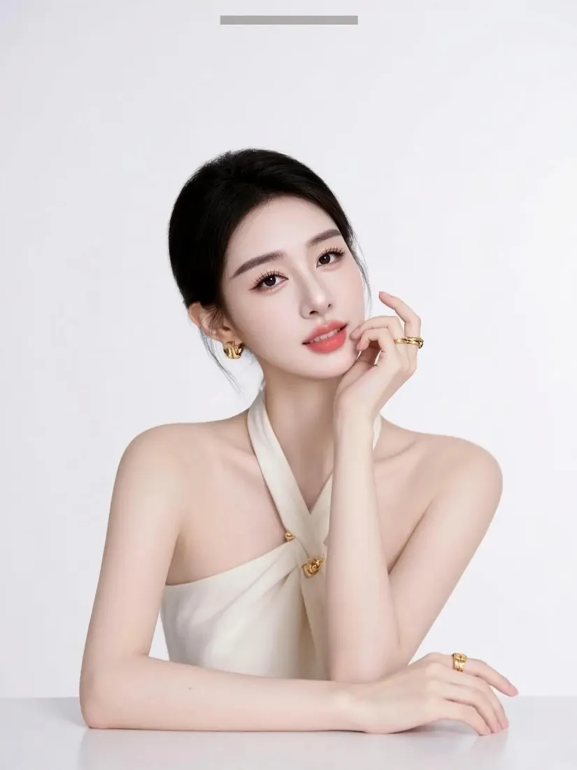 杨颖手机壁纸｜纯色背景图片 - 气质女明星「哲风壁纸」