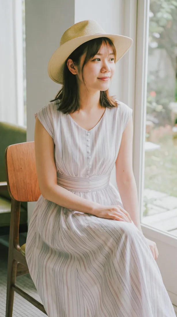清新女生手机壁纸｜休闲背景图片 - 旅行氛围「哲风壁纸」