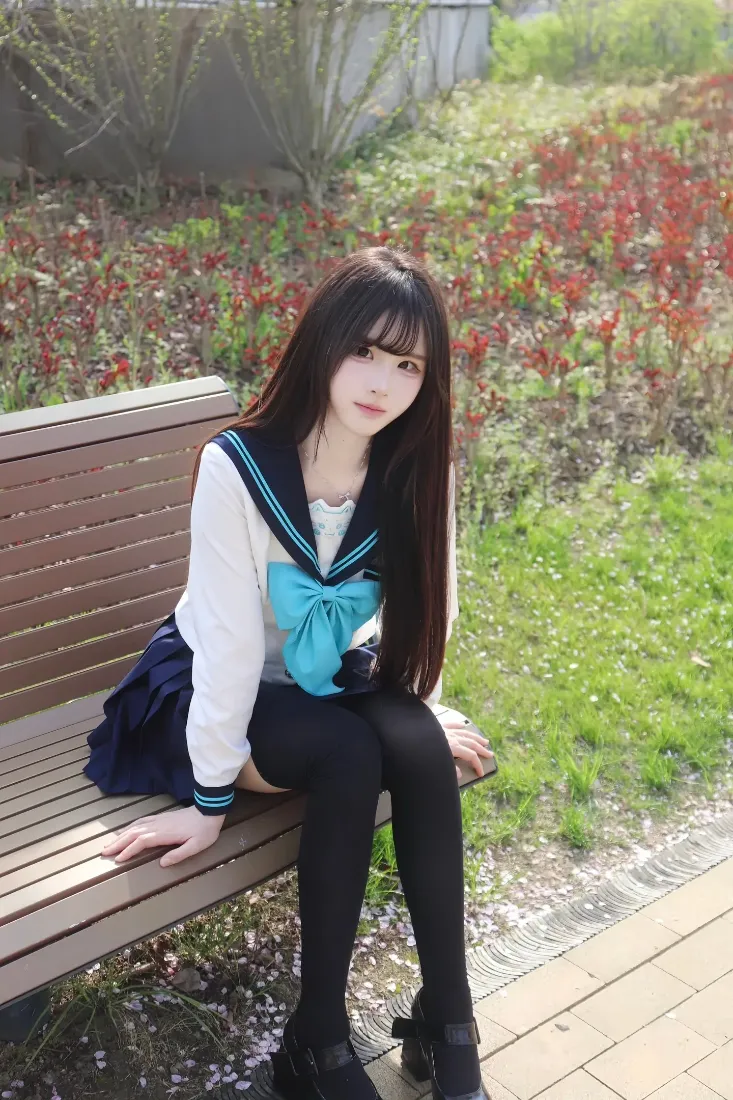 JK少女手机壁纸｜户外背景图片 - 清新校园风「哲风壁纸」