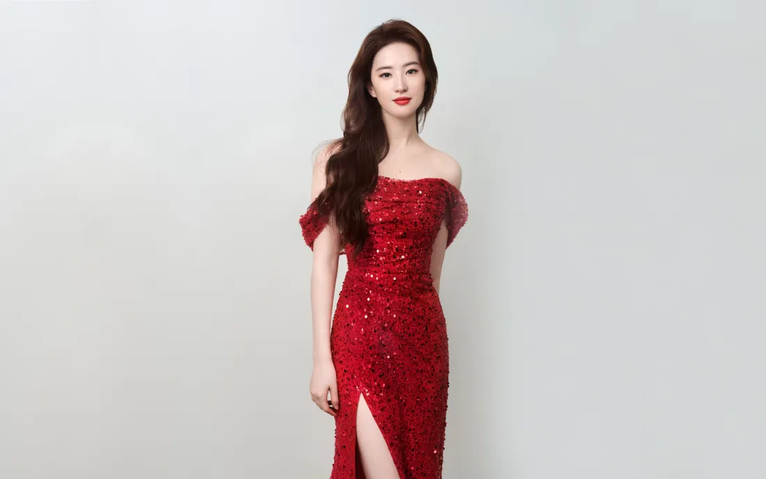 4k刘亦菲壁纸｜红裙背景图片 - 气质女神「哲风壁纸」