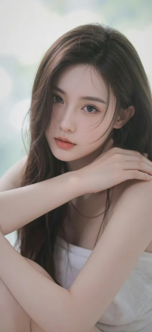 长发美女手机壁纸｜清新背景图片 - 手机「哲风壁纸」