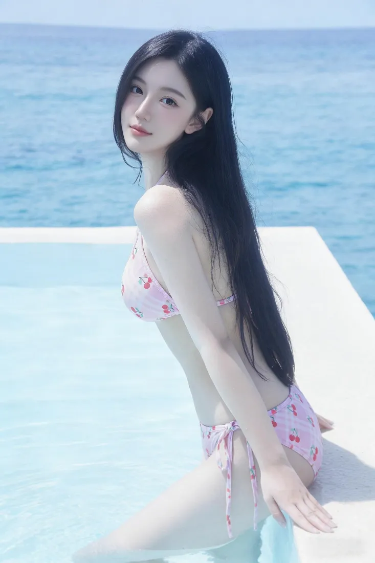 比基尼美女手机壁纸｜海边背景图片 - 清凉夏日「哲风壁纸」