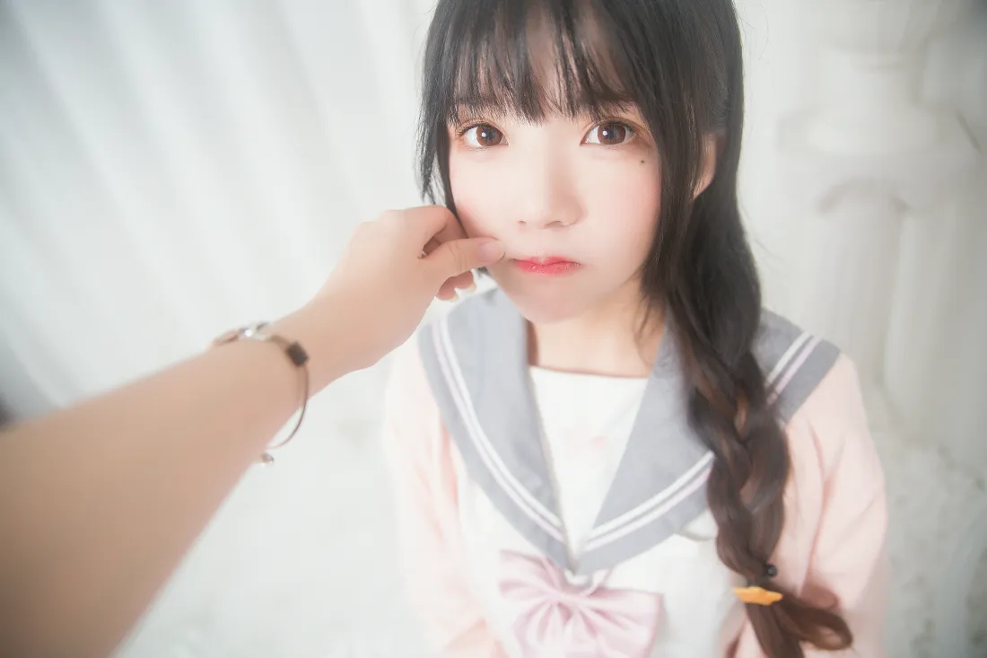 6k桜桃喵壁纸｜jk背景图片 - 粉色少女「哲风壁纸」