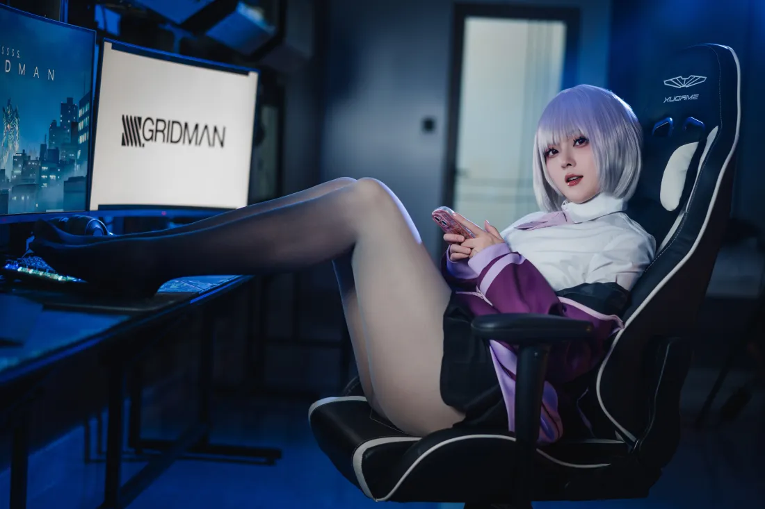 6k新条茜壁纸｜cosplay背景图片 - 紫发少女「哲风壁纸」