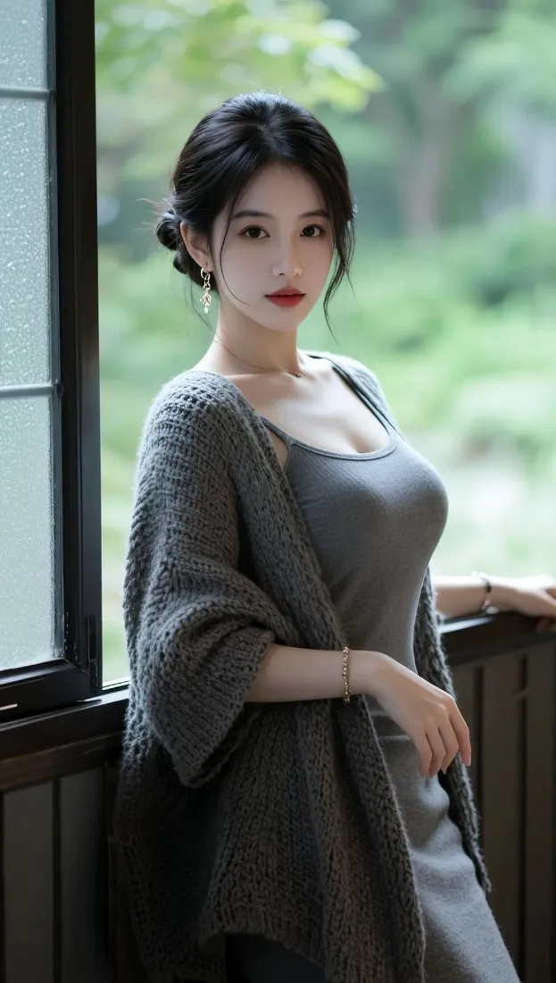 气质美女手机壁纸｜手机背景图片 - 清新绿植「哲风壁纸」