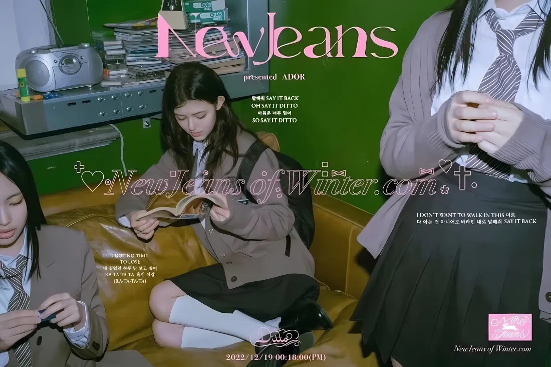 2kNewJeans壁纸｜学院风少女背景图片 - 杂志风时尚写真「哲风壁纸」