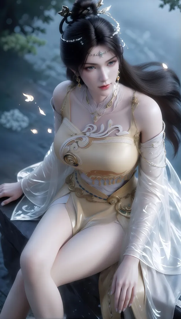 诛仙金瓶儿手机壁纸｜湖边古风背景图片 - 3D仙侠美人「哲风壁纸」