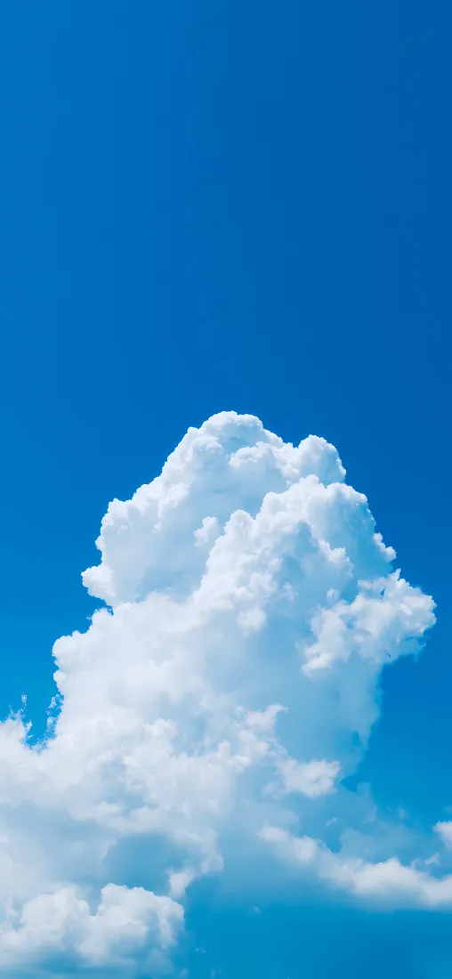 蓝天白云手机壁纸｜晴朗天空背景图片 - 蓬松透亮云层「哲风壁纸」