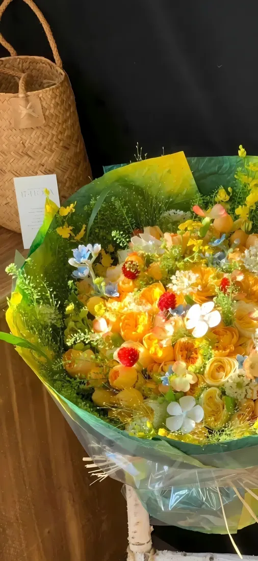 阳光花束手机壁纸｜清新鲜花背景图片 - 治愈居家氛围感「哲风壁纸」