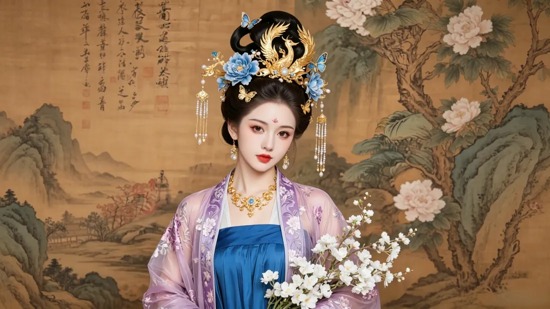 3k古风汉服美人壁纸｜古典国风背景图片 - 高清电脑适配「哲风壁纸」