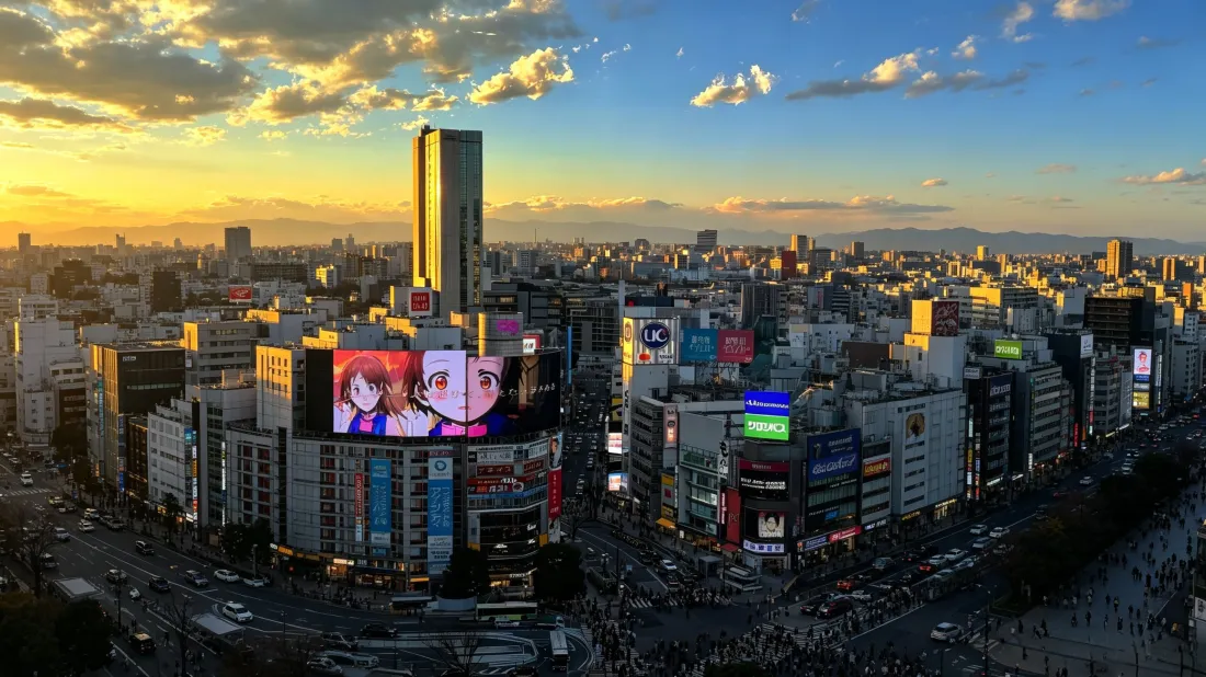 3k东京黄昏壁纸｜城市天际线背景图片 - 都市繁华街景「哲风壁纸」