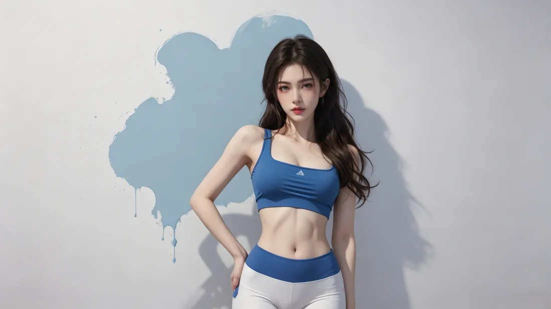 3k健身美女壁纸｜简约墙面背景图片 - 高清电脑适配「哲风壁纸」