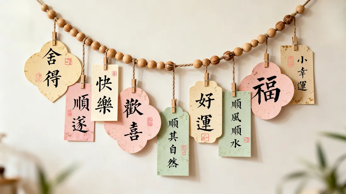 4k好运祈福壁纸｜书法许愿牌背景图片 - 治愈祝福「哲风壁纸」
