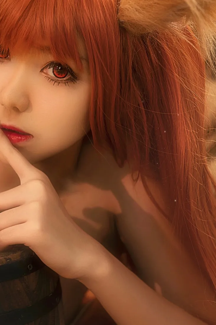 赫萝手机壁纸｜狼与香辛料背景图片 - 南桃Momoko cosplay「哲风壁纸」