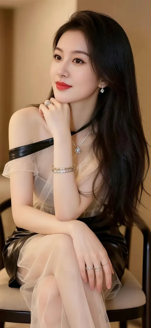 气质美女手机壁纸｜暖调室内背景图片 - 时尚轻熟风写真「哲风壁纸」