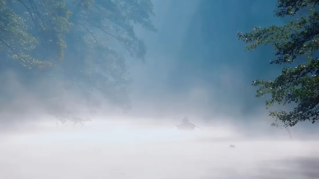 4k峡谷江河壁纸｜雾气氤氲背景图片 - 自然山野风景「哲风壁纸」