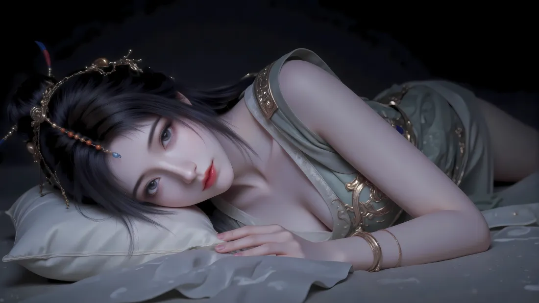 6k柳玉壁纸｜凡人修仙传背景图片 - 古风侧卧美女「哲风壁纸」