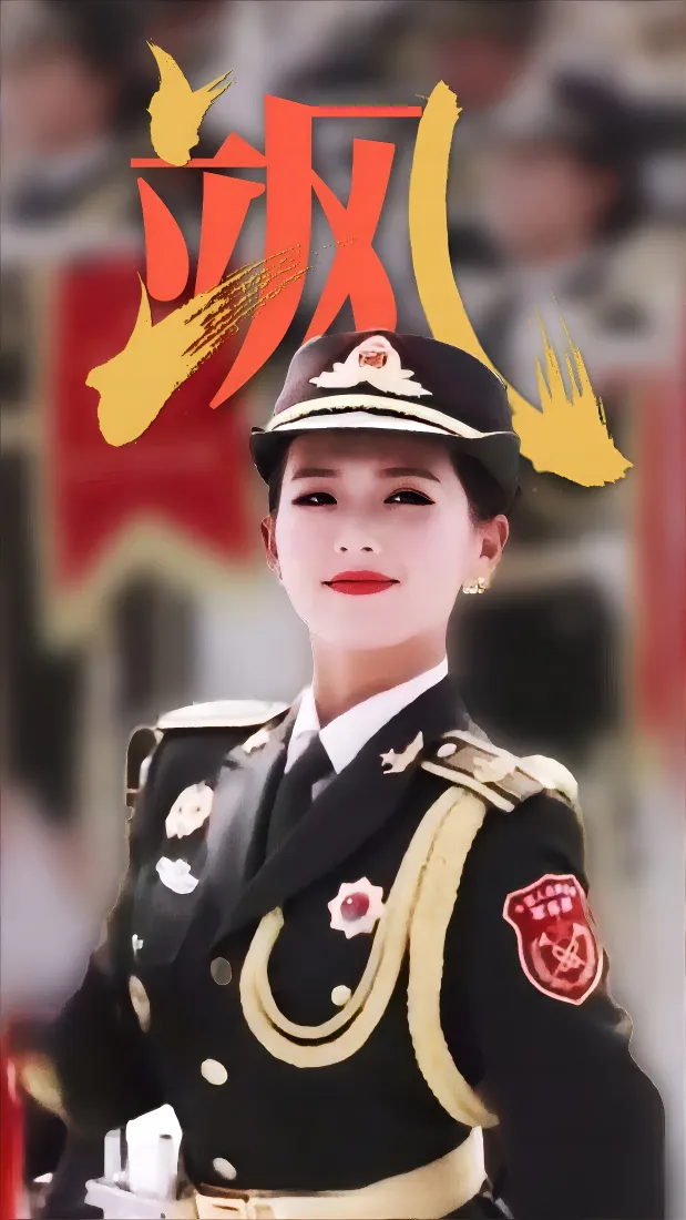 女仪仗兵手机壁纸｜强军卫国背景图片 - 正气飒爽「哲风壁纸」